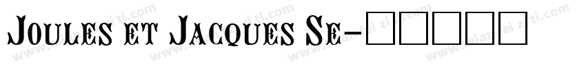 Joules et Jacques Se字体转换